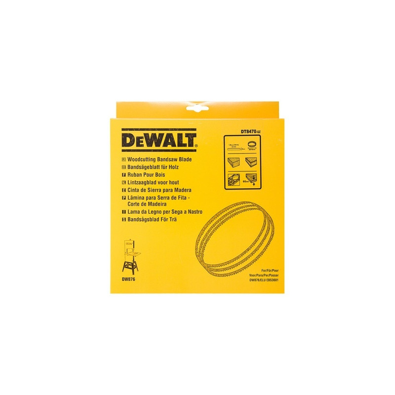Lame de scie à ruban 16 mm pour DW738 et DW739 Dewalt | DT8482