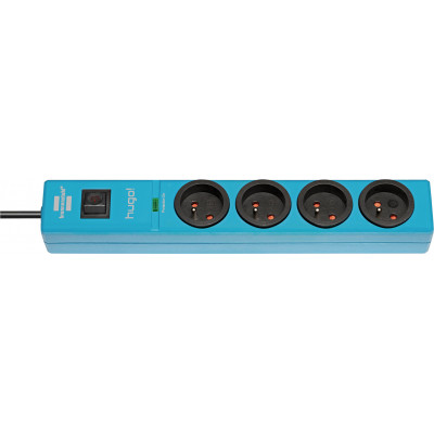 Multiprise hugo! 4 prises avec parasurtenseur 19.500 A Bleue Brennenstuhl | 1150611384
