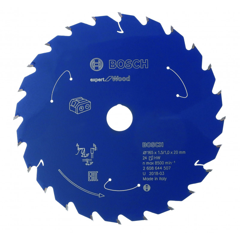 Lame de scie circulaire Sans-fil Expert Bois 254x30x60T Bosch Professional | 2608644526