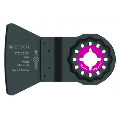 Spatule en acier à haute teneur en carbone Starlock ATZ 52 SC, rigide, divers matériaux - qté 10 Bosch Professional | 2608664487