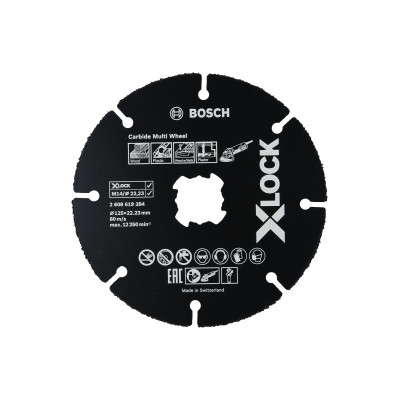 Disques à tronçonner X-LOCK carbure Speed fo multi - 125mm Bosch Professional | 2608619284