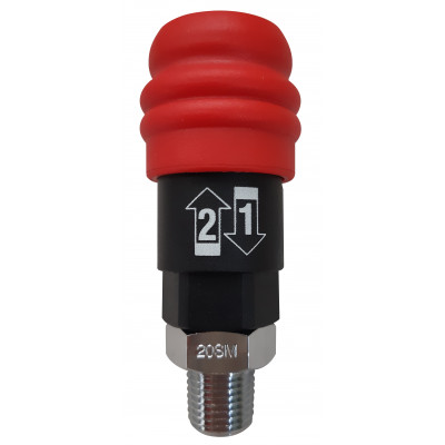 Coupleur rapide fileté mâle 1/4'' - L.39mm KS Tools | 515.4450