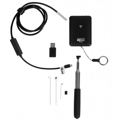 Vidéoscope Wifi avec sonde  Ø 5,5 mm 0° HD, 8 pcs KS Tools | 550.7510