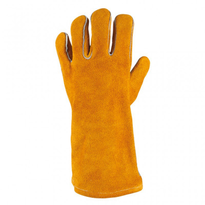 Gants de protection courts en cuir pour soudeur, L KS Tools | 985.7035
