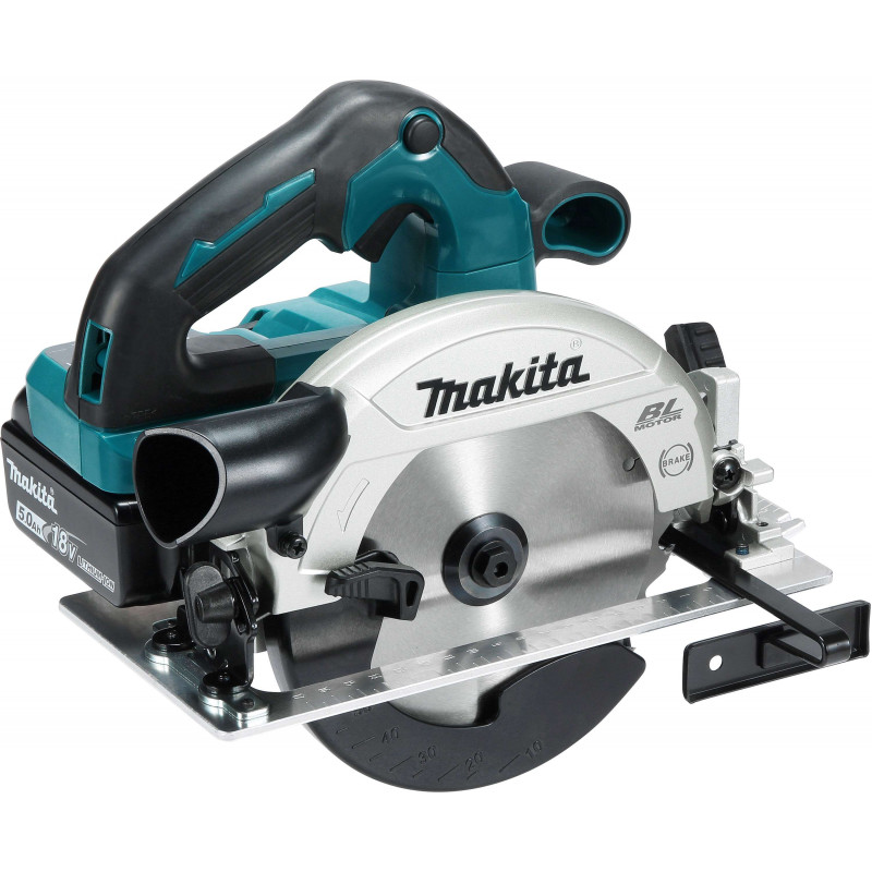 Scie circulaire 18 V Li-Ion 5 Ah Batterie 18 V LXT Ø 165 mm Makita | DHS661RTJU