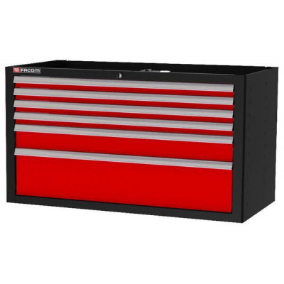 Meuble bas Jetline 6 tiroirs extra large Facom | JLS2-MBD6T