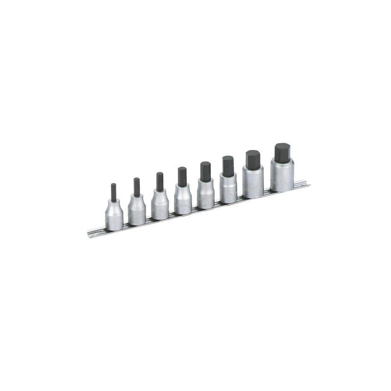 Rack 8 douilles tournevis 1/2" SAM | SC-J8RZ