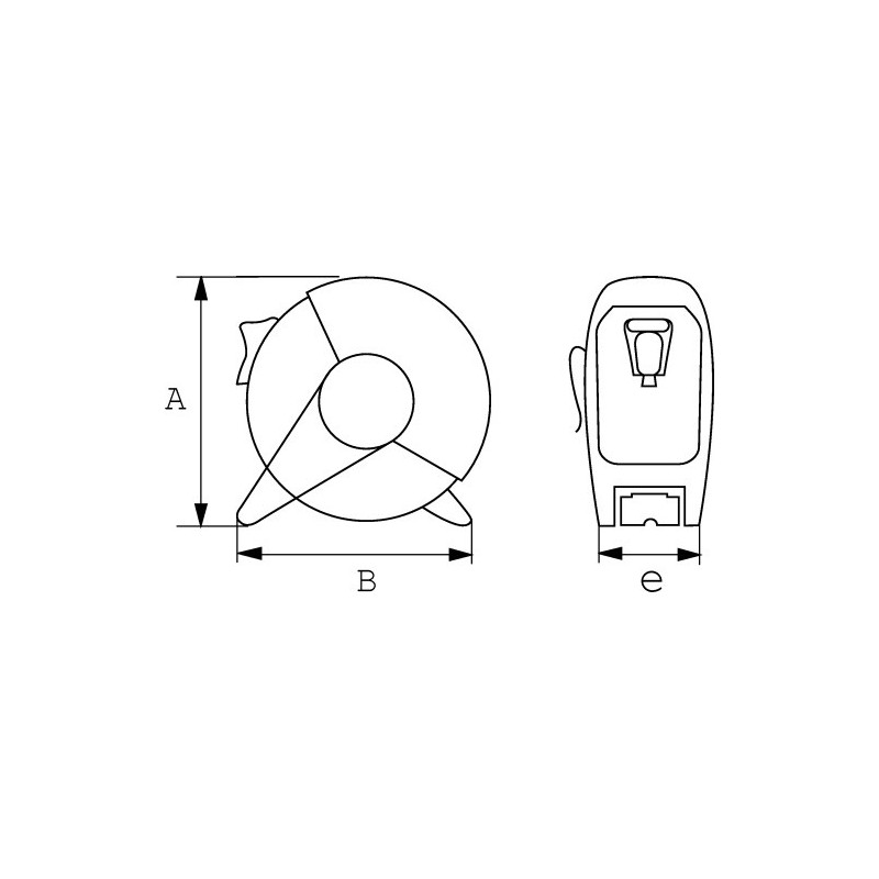 Mesure courte batiflex 8mx25mm SAM | UP-825Z
