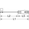 Tournevis ERGOTORQUEplus® 4 pans,  2, 315mm KSTools | 159.1188