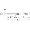 Tournevis éléctronique 6 pans à tête sphérique, 3/32" KSTools | 500.7792