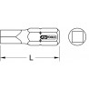 Boite de 5 embouts de vissage 4 pans, L.25 mm - 1/4'' -  4 KSTools | 911.7889