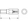 Boîte de 5 embouts de vissage 6 pans, L.25 mm - 1/4'' - 2,5 mm KSTools | 911.3563