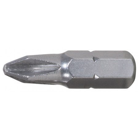 Boite de 5 embouts de vissage INOX PHILLIPS 1/4" - L.25mm, PH2 KSTools | 910.2204
