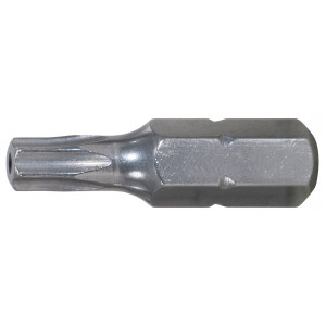 Boite de 5 embouts de vissage INOX TORX percé 1/4" - L.25mm, T40 KSTools | 910.2365