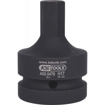 Douille tournevis à chocs 6 pans 1'', 17 mm KSTools | 450.0476