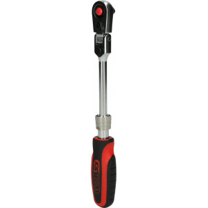 Cliquet téléscopique réversible 1/4'' à tête articulée, 72 dents KSTools | 914.1420