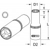 Douille longue 6 pans ULTIMATE 1/2'', 25 mm KSTools | 917.1328