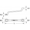 Clé polygonale contre-coudée INOX, 22x24mm KSTools | 964.1112
