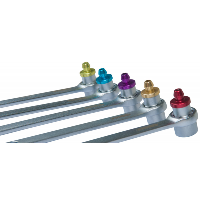Clé De Purge Pour Freins Avec Tuyau 11 Mm - À Clapet Anti-retour - Pour Purge En Solo - Joint Inclus
