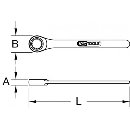 Clé à œil INOX, 22 mm KSTools | 964.1022