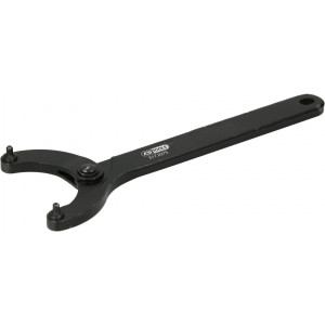 Clé à ergot brunie articulée pour écrous à empreintes sur le dessus, 125 - 200 mm KSTools | 517.2378