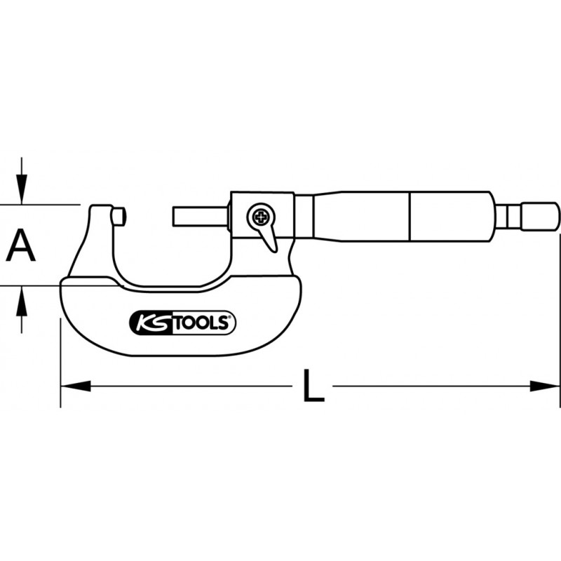 Micrometre, 50-75mm KSTools | 300.0557