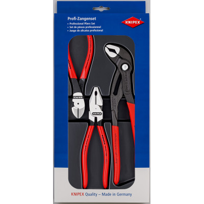 Lot de pinces à forte démultiplication - 02 01 180 - 74 01 160 - 87 01 250 - KNIPEX | 00 20 10