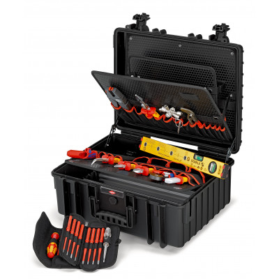Mallette à outils "Robust34" Électro 26 outils - Antichoc Etanche poussière/eau - KNIPEX | 00 21 36