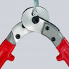 Coupe-câbles acier 445mm Ø10mm - Gainage PVC - KNIPEX | 95 71 445