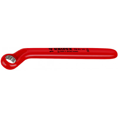 Clé polygonale - 8mm - Contre-coudée 12 pans - Longueur 155mm - Isolée 1000V - KNIPEX | 98 01 08