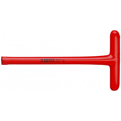 Clé à douille - 13mm - Avec poignée en T - Longueur 300mm - Isolée 1000V - KNIPEX | 98 05 13