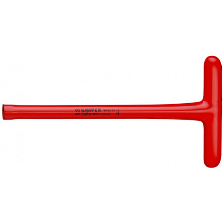 Clé à douille - 13mm - Avec poignée en T - Longueur 300mm - Isolée 1000V - KNIPEX | 98 05 13