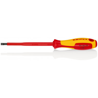 Tournevis plat - 5,5mm - Isolé 1000V - Longueur lame 125mm - KNIPEX | 98 20 55