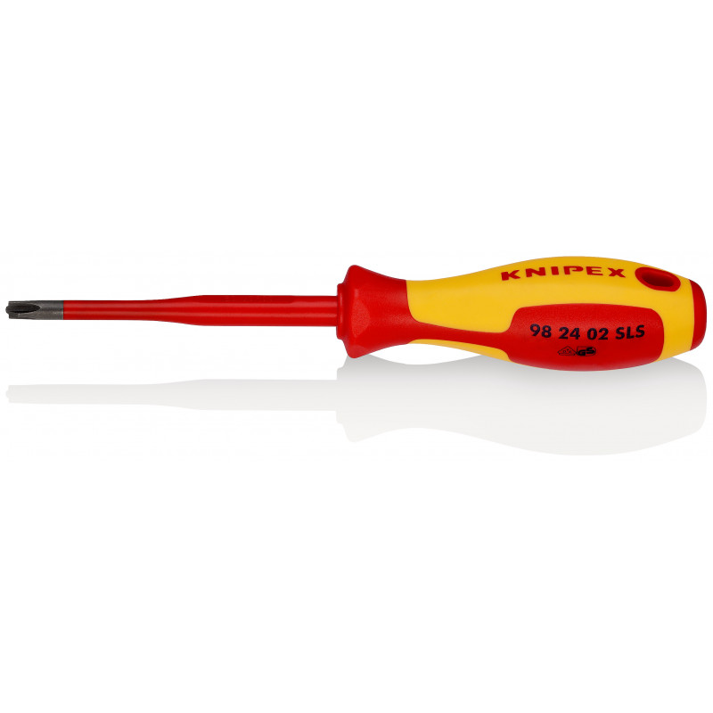 Tournevis Slim PlusMinus cruciforme - PH/S 2 - Isolé 1000V - Longueur lame 100mm - KNIPEX | 98 24 02 SLS
