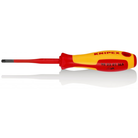 Tournevis Slim PlusMinus cruciforme - PZ/S 1 - Isolé 1000V - Longueur lame 80mm - KNIPEX | 98 25 01 SLS