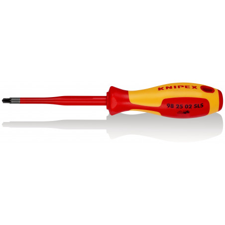 Tournevis Slim PlusMinus cruciforme - PZ/S 2 - Isolé 1000V - Longueur lame 100mm - KNIPEX | 98 25 02 SLS