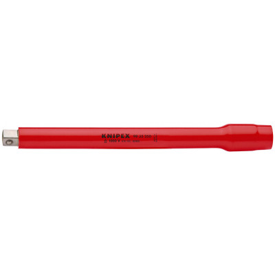 Rallonge pour clé à cliquet - Carré mâle et femelle 3/8" - 250mm - Isolée 1000V - KNIPEX | 98 35 250