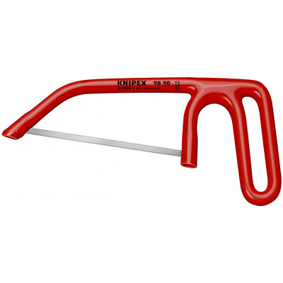 Scie à métaux "Puk®" 240mm - Isolée 1000V - Lame scie à métaux 25 dents au pouce - KNIPEX | 98 90