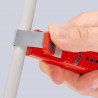 Outil à dégainer câbles ronds de Ø8 à 28mm - 130mm - Boitier ABS - Sur carte - KNIPEX | 16 20 28 SB