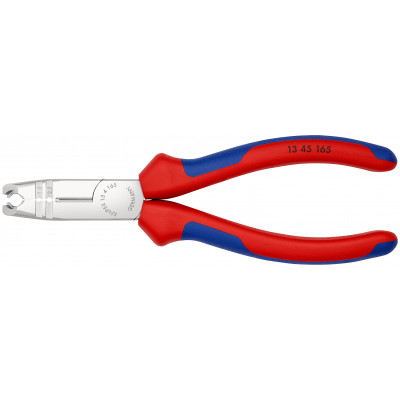 Pince à dégainer et à dénuder - 165mm - Gainage bi-matière - Chromée - KNIPEX | 13 45 165