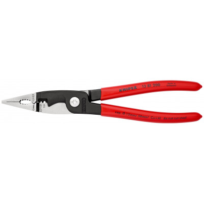Pince multifonctions 6 outils en 1 - 200mm - Gainage PVC - KNIPEX | 13 81 200
