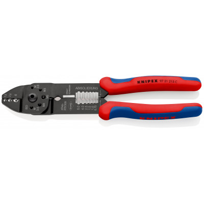 Pince à sertir universelle - Pour cosses non isolées - KNIPEX | 97 21 215 C