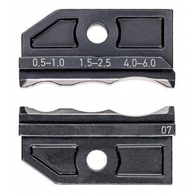 Matrices pour 97 43 200 - Sertissage cosses gaine thermo rétractable 0,5 à 6mm² - KNIPEX | 97 49 07