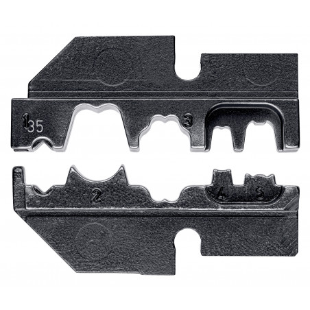 Matrices pour 97 43 200 - Sertissage cosses de bougies et distributeurs 1mm² - KNIPEX | 97 49 35