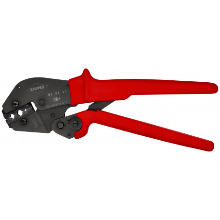 Pince à sertir - Gainage PVC - Pour connecteurs coaxiaux RG 58/59/62/71/223 - KNIPEX | 97 52 10