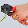 Pince à sertir - Gainage PVC - Pour connecteurs coaxiaux RG 58/59/62/71/223 - KNIPEX | 97 52 10