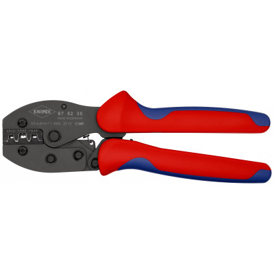 Pince à sertir PreciForce® - Pour cosses à fût ouvert 0,5 -6,0mm² - KNIPEX | 97 52 35