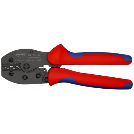 Pince à sertir PreciForce® - Pour cosses à fût ouvert 0,5 -6,0mm² - KNIPEX | 97 52 35