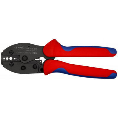 Pince à sertir PreciForce® - Pour connecteurs coaxiaux - KNIPEX | 97 52 50