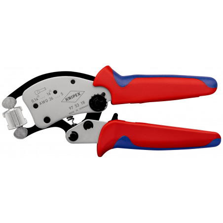 Pince à sertir automatique embouts de câble tête rotative 0,08 -16mm² - KNIPEX | 97 53 18